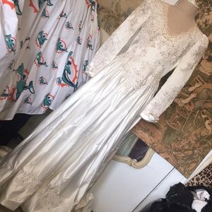 Vintage vintage wedding dress 80s